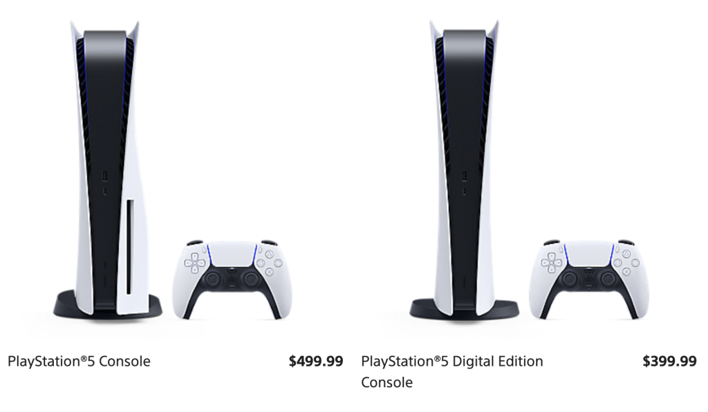 Ceny PlayStation 5 w oficjalnym sklepie